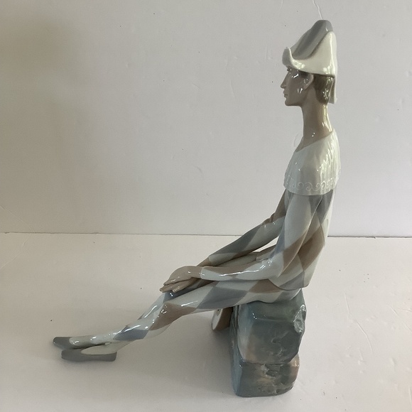 Large Lladro "Sad Harlequin" with mandolin 4558 Mint Condition - Picture 4 of 8